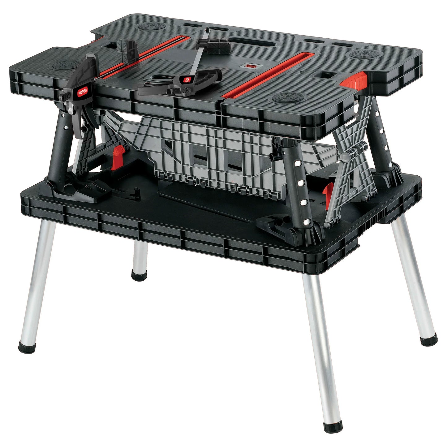 Keter Folding Work Bench – Portable Heavy-Duty Workstation with Quick-Fold Design